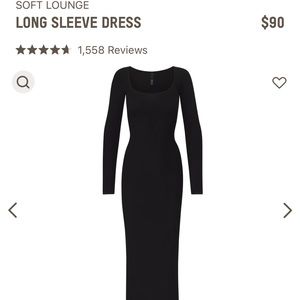 SKIMS Soft Lounge Long Sleeve Dress